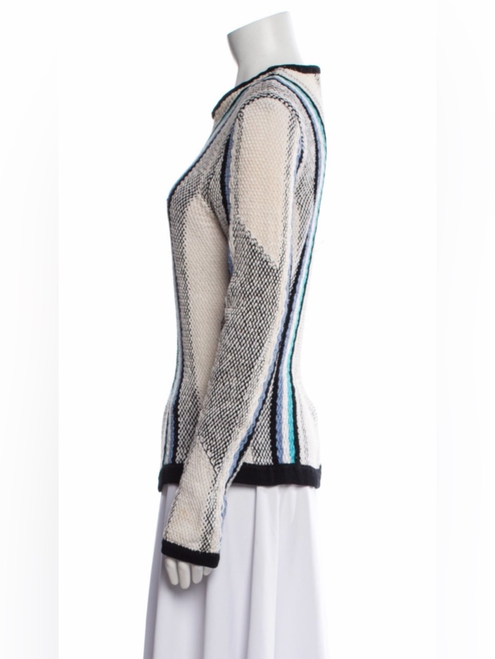 Peter Pilotto Scoop-Neck Striped Knit Sweater - Picture 8 of 15